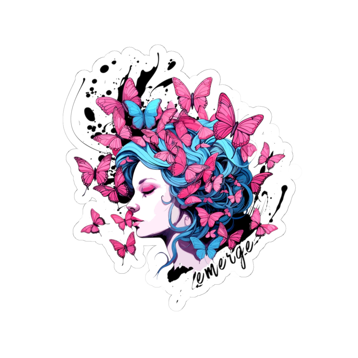 Butterfly Transformation Sticker