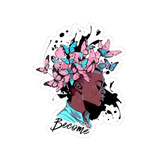 Butterfly Transformation Sticker